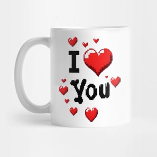 I love you figure with heart Mug